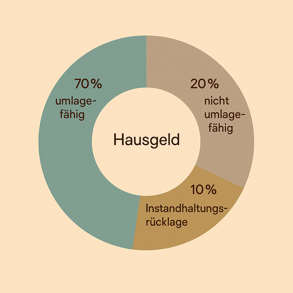 Aufteilung Hausgeld: umlagefähig, nicht umlagefähig, Instandhaltungsrücklage
